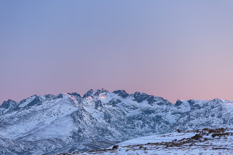 Ocaso en la Sierra de Gredos