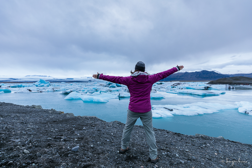 La laguna del glaciar de Jokilsarlon impresiona la primera vez que lo ves.
