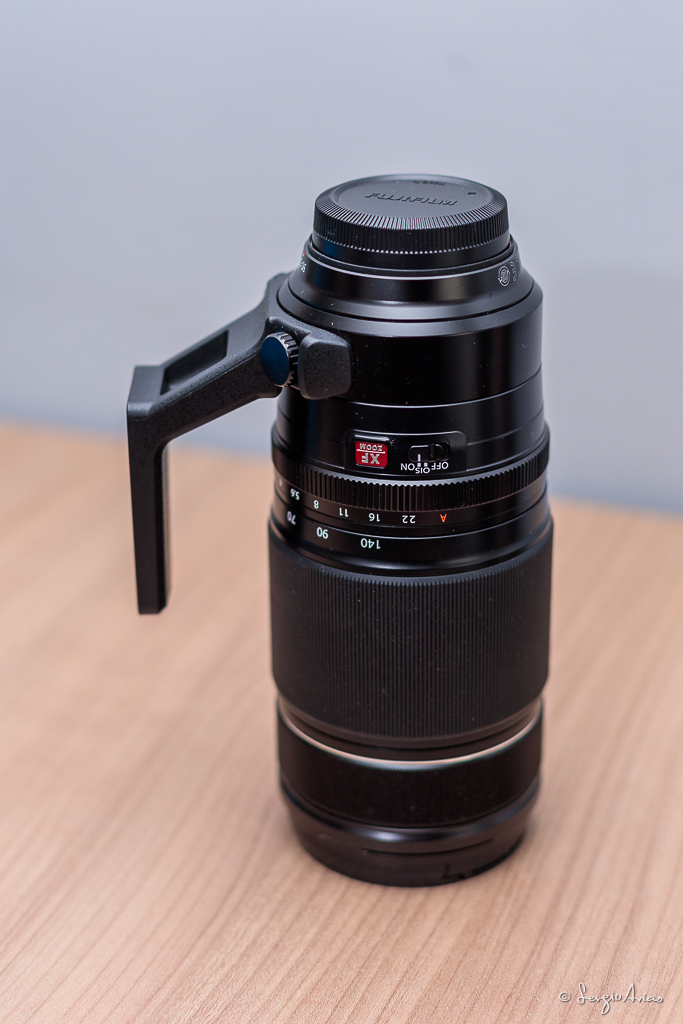 Fujinon 50-150mm f/2.8. Es un teleobjetivo luminoso para Fuji que pesa 1kg. Un objetivo equivalente en Full Frame pesa más de 1,5kg, sea para una réflex o mirrorless