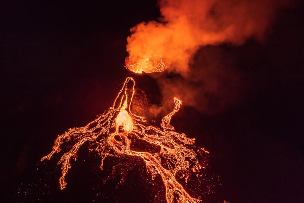 Volcán en Islandia