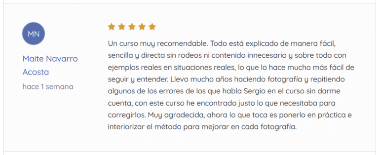 Reseña - La exposición perfecta (curso online para aprender a medir la luz)